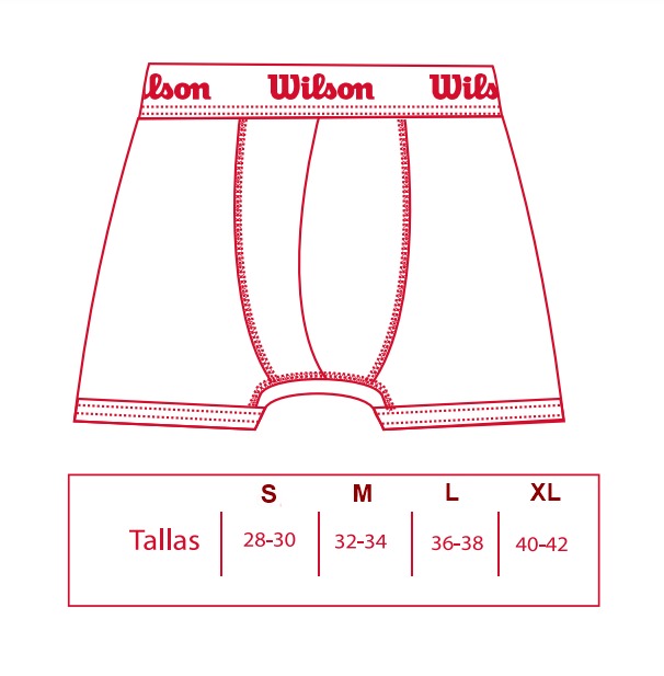 PACK X2 BOXER WILSON ALGODÓN 