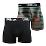 PACK X2 BOXER WILSON ALGODÓN NEGRO 